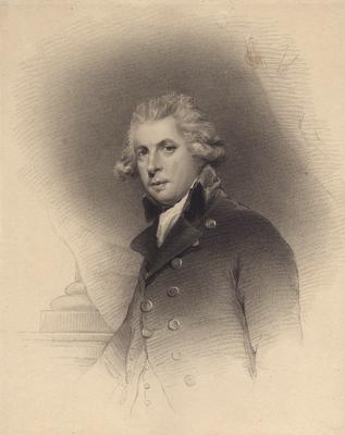 Portrait of Richard Brinsley Sheridan, upper body