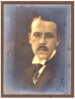 Portrait of George Oscar Baker, autographed