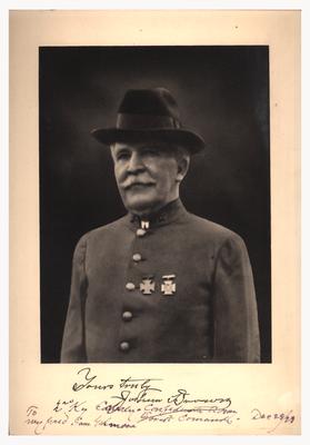 Portrait of Joshua Brown, in uniform; photogravure autographed: 