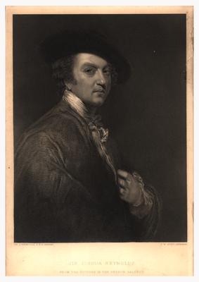 Portrait of Sir Joshua Reynolds, engraved by T.W. Hunt