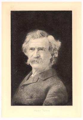 Portrait of Samuel Clemens (Mark Twain), American novelist, humorist and travel writer
