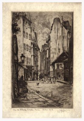 Print of Rue de l'ecole Polytec, Paris by L.G. Hornby