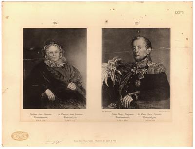 Portraits of Countess Anne Konovnitzyne and Count Pierre Konovnitzyne