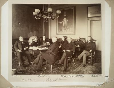 Grover Cleveland and his Cabinet with printed signatures