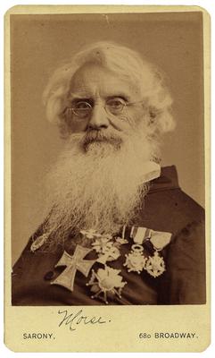 Portrait of Samuel F.B. Morse, American artist and inventor of the electric telegraph and the Morse code