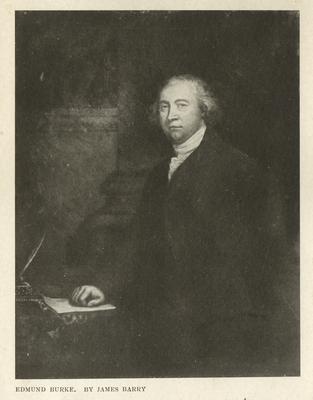 Portrait of Edmund Burke, standing; by James Barry