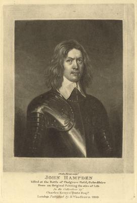 Portrait of British Parliamentarian, John Hampden