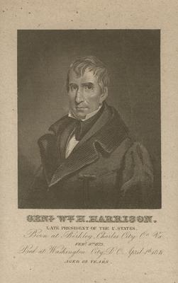 Portrait of General William H. Harrison, late President of the United States