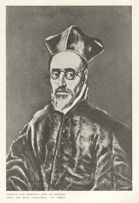 Portrait of Cardinal Don Fernando Niño de Guevara, the Grand Inquisitor of the Spanish Inquisition and Archbishop of Seville
