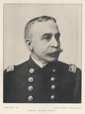 Portrait of Admiral George Dewey, with copy signature