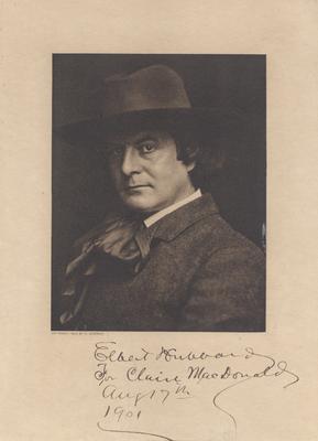 Portrait of Elbert Hubbard, autographed to 
