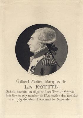 Portrait of Gilbert Motier Marquis de La Fayette