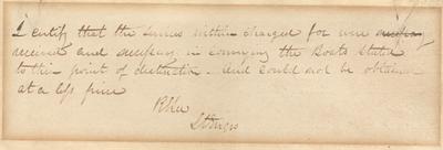 Hand written note from Robert E. Lee, with autograph