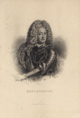 Portrait of Marlborough, engraving