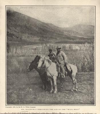 Theodore Roosevelt on horseback