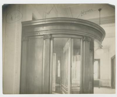 Interior view of main entrance to post office