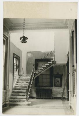 Post office.                          No. 9 // U.S. Post Office // Winchester, Ky., // July 5, 1935 // New Stairway in Lobby typed on verso