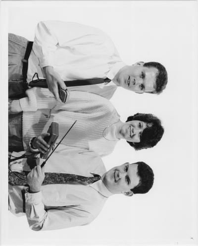 Coal Journal ad series, 1991; From left to right: University of Kentucky Mining Engineering students Kevin Adams, Leslie Winstead, and Jeff Brock