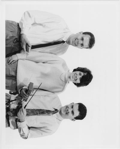 Coal Journal ad series, 1991; From left to right: University of Kentucky Mining Engineering students Kevin Adams, Leslie Winstead, and Jeff Brock