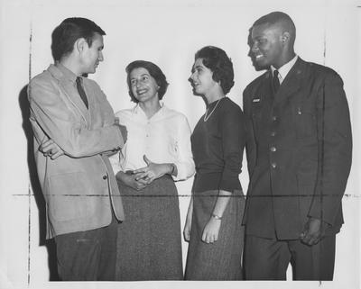 Art Club officers including Gail Peterson, second from right