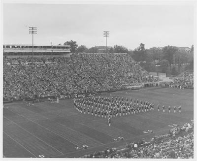 University of Kentucky Band playing at the University of Kentucky football stadium