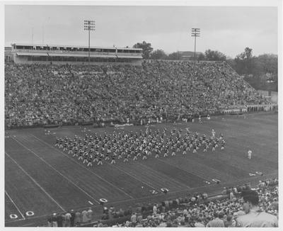 University of Kentucky Band playing at the University of Kentucky football stadium