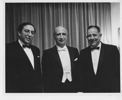 President John Oswald (far right) traveled to New York with the chorus for their performance at Carnegie Hall; Photographer: Beth Bergman