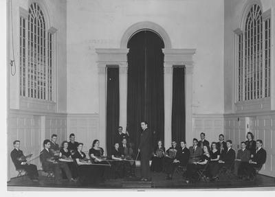 Simfonietta conducted by Alexander Capurso in Memorial Hall; This image is on page 225 of the 1941 Kentuckian