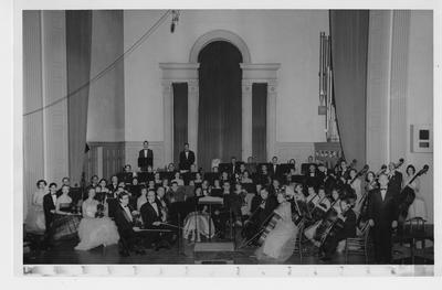 University Orchestra; This image is on page 138 of the 1957 Kentuckian