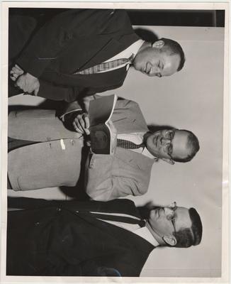 University of Kentucky students who have won $1,800 fellowships; From left to right: Ralph A. Hovermale, Edward M. Coffman, and John W. Boring