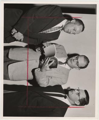 University of Kentucky students who have won $1,800 fellowships; From left to right: Ralph A. Hovermale, Edward M. Coffman, and John W. Boring