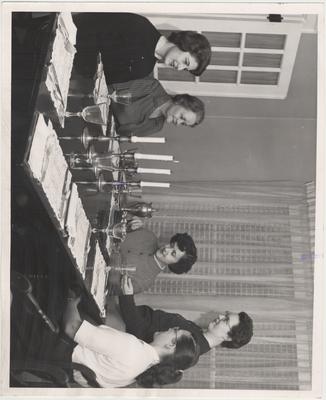 From left to right: June Lee Mefford, Helen Wilmore, head of Richards House, Radmila Anie, Alice Price, and Carrie Burton