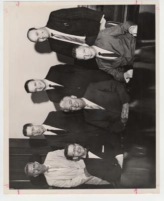 Commercial Code Conference; Ben Fowler, seated center, William Matthews (seated right)