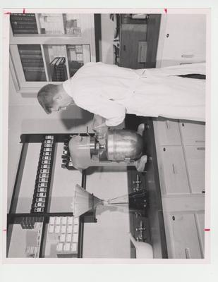 Man working in Pharmacy laboratory