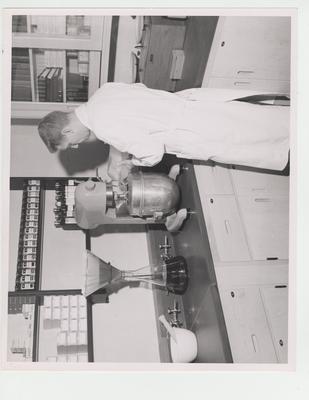 Man working in Pharmacy laboratory