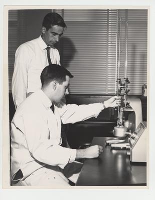 A group of students in a lab