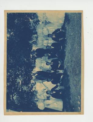 Class of 1895; From left to right, Back Row: Nellie Reynolds, Nettie B. Foster (salutatorian), Lucy Fitzhugh, John Bryan, Elizabeth W. King, John Vick Faulkner, Mary Didlake (valedictorian), Mary Atkins, Mary McCauliff; Front Row: Paul I. 