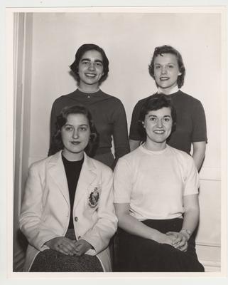 Four unidentified women