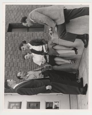 From left to right: Unidentified, Fred Hall, Sylvia Blythe, Garnett Hall, James Grosser