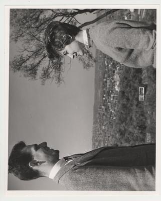 David Jones and Rosamond Nell Haskell in Devou Park, which overlooks Cincinnati