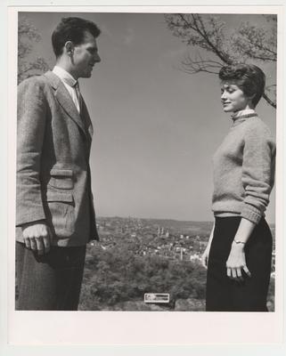 David Jones and Rosamond Nell Haskell in Devou Park, which overlooks Cincinnati