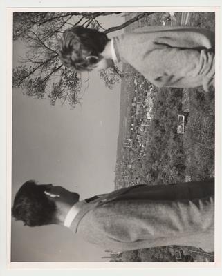 David Jones and Rosamond Nell Haskell in Devou Park, which overlooks Cincinnati