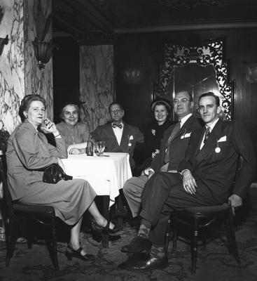 Unidentified guests at party honoring coach Adolph Rupp and the basketball team