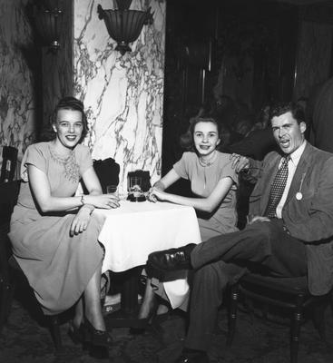 Unidentified guests at party honoring coach Adolph Rupp and the basketball team