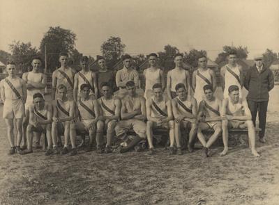 Unidentified members of the UK Track team, 1919-20; photo appears on page 126 in the 1920 Kentuckian