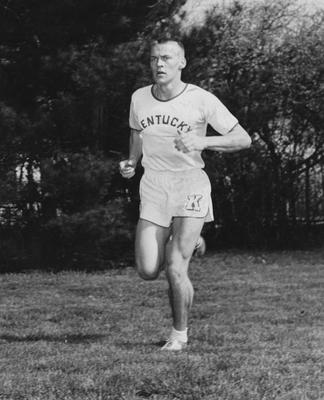 Press Whelan, track team member for UK. Photo appears on page 47 in the 1959-60 K-Book