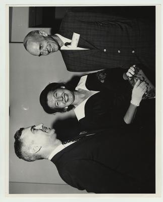 Dr. Frank G. Dickey (left) and Dr. William R. Willard (right) with an unidentified woman