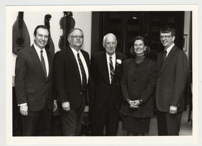 From left to right: Charles Wethington, James Klotter, Thomas D. Clark, Elizabeth 