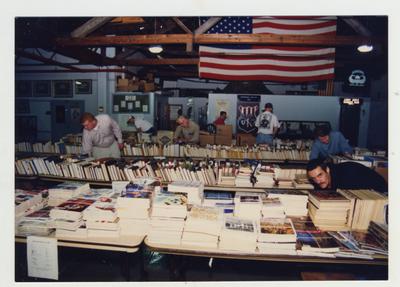 Library Book Sale put on by Library Associates in Buell Armory