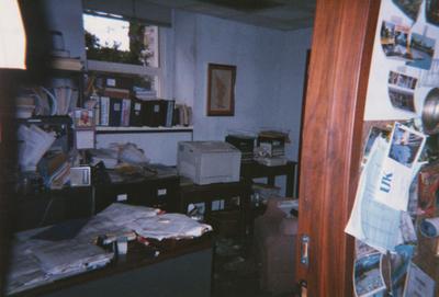 Administration Building fire, May 15, 2001; Senate Council, Cindi Todd's office, basement